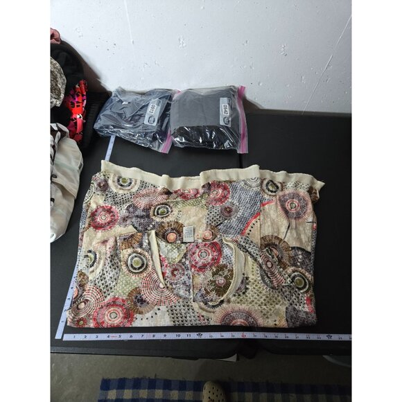 American Rag Women Multicolor Asymmetric Layered Top Plus Size 1X Y2K Fairy Boho - Picture 7 of 9